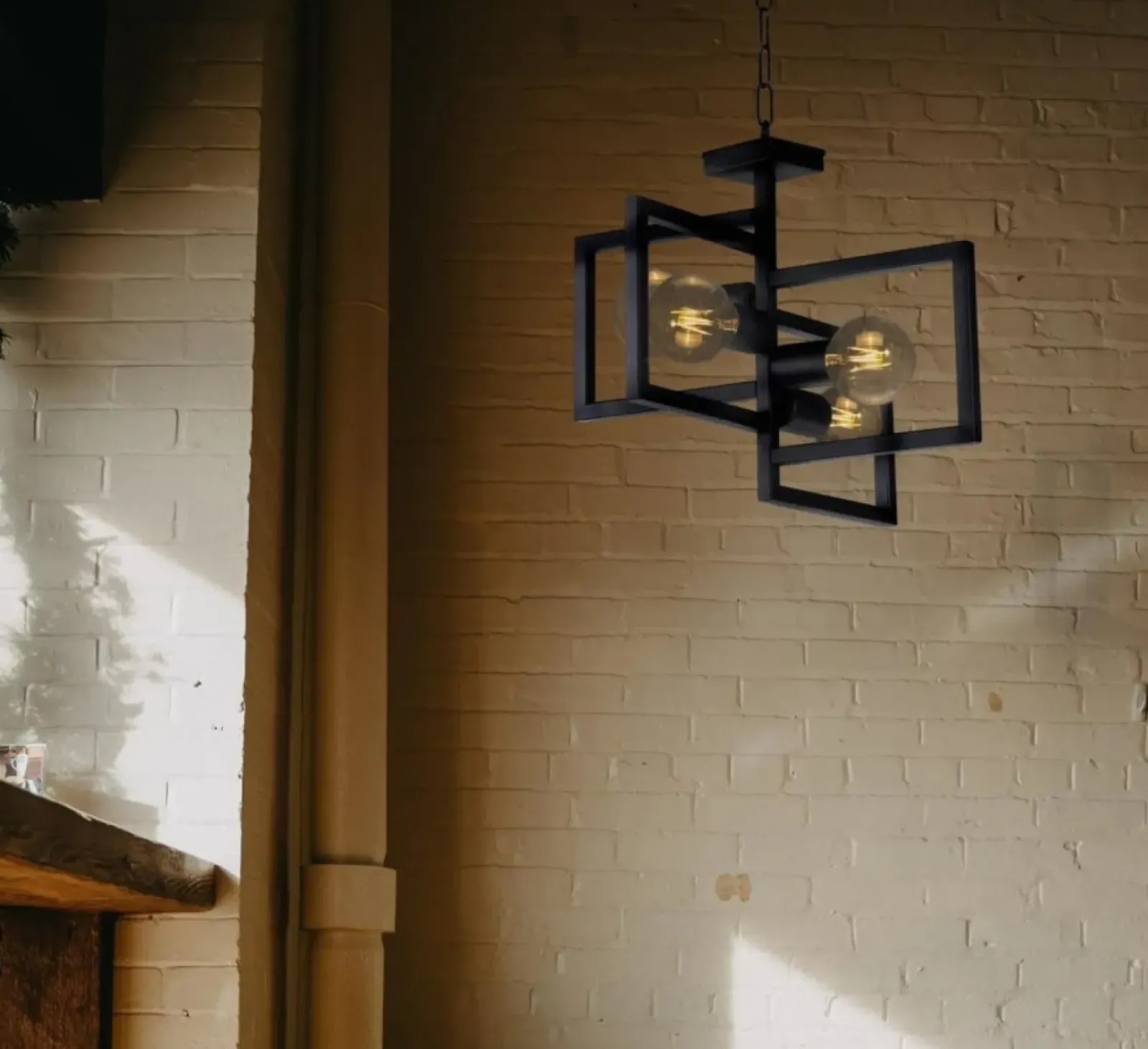 Sklep Kaja Industrialna, geometryczna lampa wisząca K-4036 LAVAYA | Kaja czarny Flash Sale