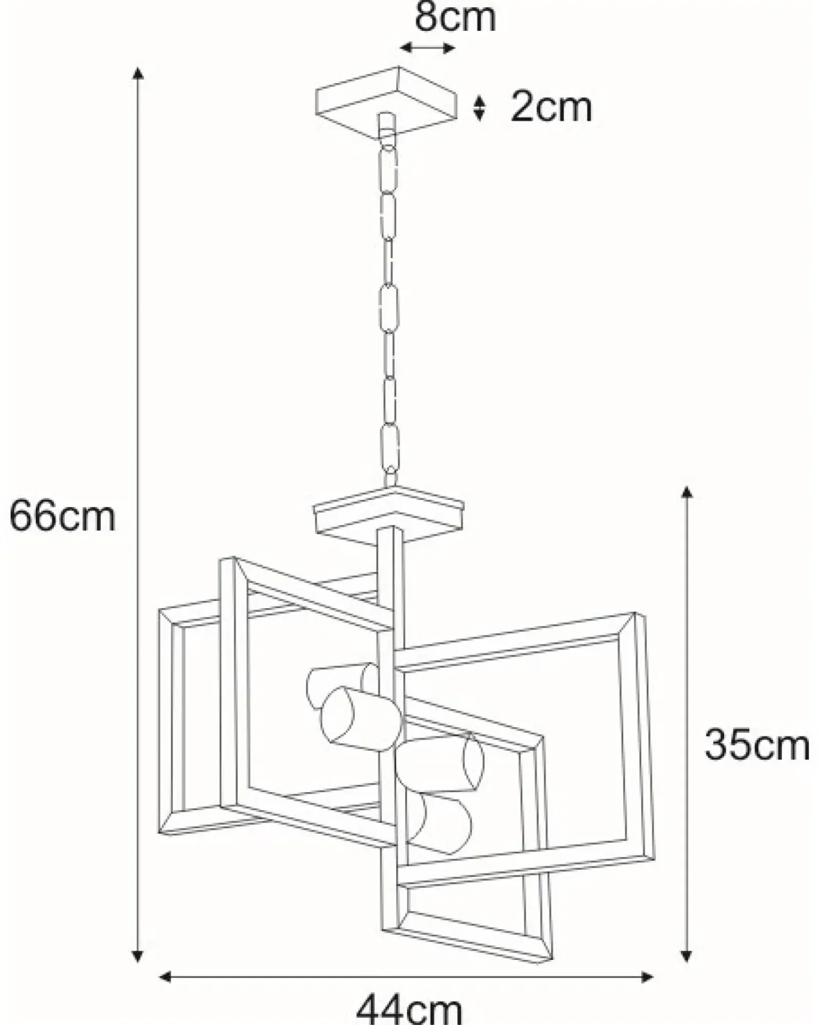 Sklep Kaja Industrialna, geometryczna lampa wisząca K-4036 LAVAYA | Kaja czarny Flash Sale