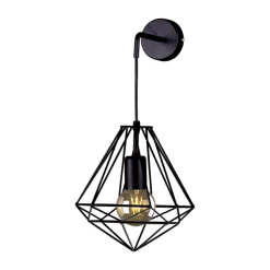 Sklep Kaja Industrialna lampa ścienna do sypialni K-4008 MARKO | Kaja Oświetlenie* Kinkiety Druciane