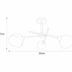 Sklep Kaja Industrialna lampa do sypialni K-JSL-1286/3-2 HORNET | Kaja chrom Best Sale