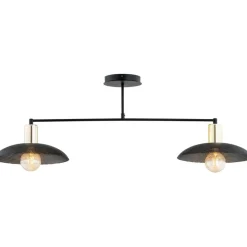 Sklep Kaja Industrialna lampa sufitowa, złote oprawki 1320/1 SPIRIT | Kaja czarny Sale