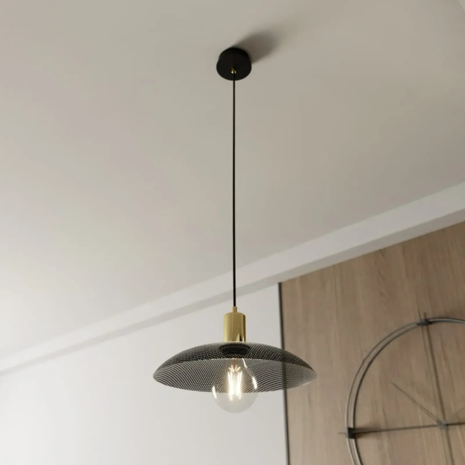 Sklep Kaja Industrialna lampa sufitowa, złote oprawki 1320/1 SPIRIT | Kaja czarny Sale