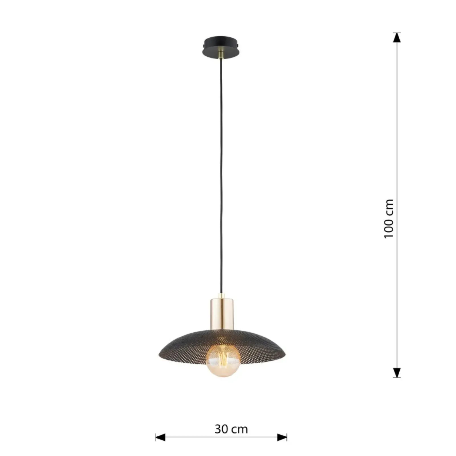 Sklep Kaja Industrialna lampa sufitowa, złote oprawki 1320/1 SPIRIT | Kaja czarny Sale