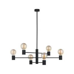 Sklep Kaja Industrialna lampa sufitowa, w m kolorze 7932 | Kaja Oświetlenie czarny Outlet
