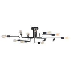 Sklep Kaja Industrialna lampa sufitowa T532CL-12B GILBERT | Kaja Oświetlenie czarny Shop