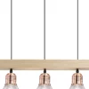 Sklep Kaja Industrialna lampa wisząca z drewnem 1998/3 WD EDISON | Kaja Cheap
