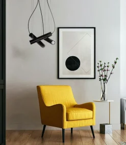 Sklep Kaja Industrialna lampa wisząca z tubami K-4401 MILE BLACK | Kaja czarny Discount