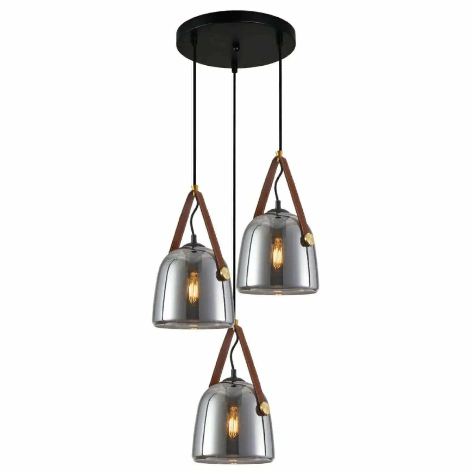 Sklep Kaja Industrialna lampa wisząca do kuchni PND-24342-3A-BK-SG z serii SOLTA Sale