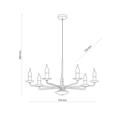Sklep Kaja Industrialna lampa wisząca świecznik do salonu TK 4613 z serii LIMAL Sale