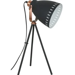 Sklep Kaja Industrialna lampka trójnóg ML-HN2278-B+RC FRANKLIN | Kaja Oświetlenie* Nowoczesne Lampki Stołowe