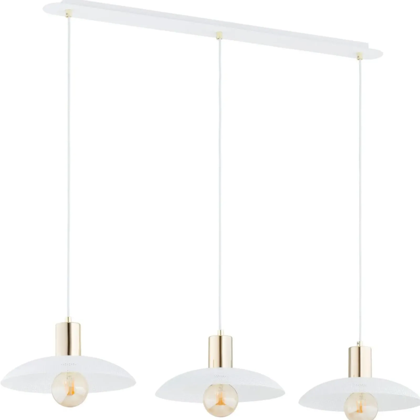 Sklep Kaja Industrialna, metalowa lampa wisząca 1321/3 SPIRIT | Kaja Oświetlenie biały Online
