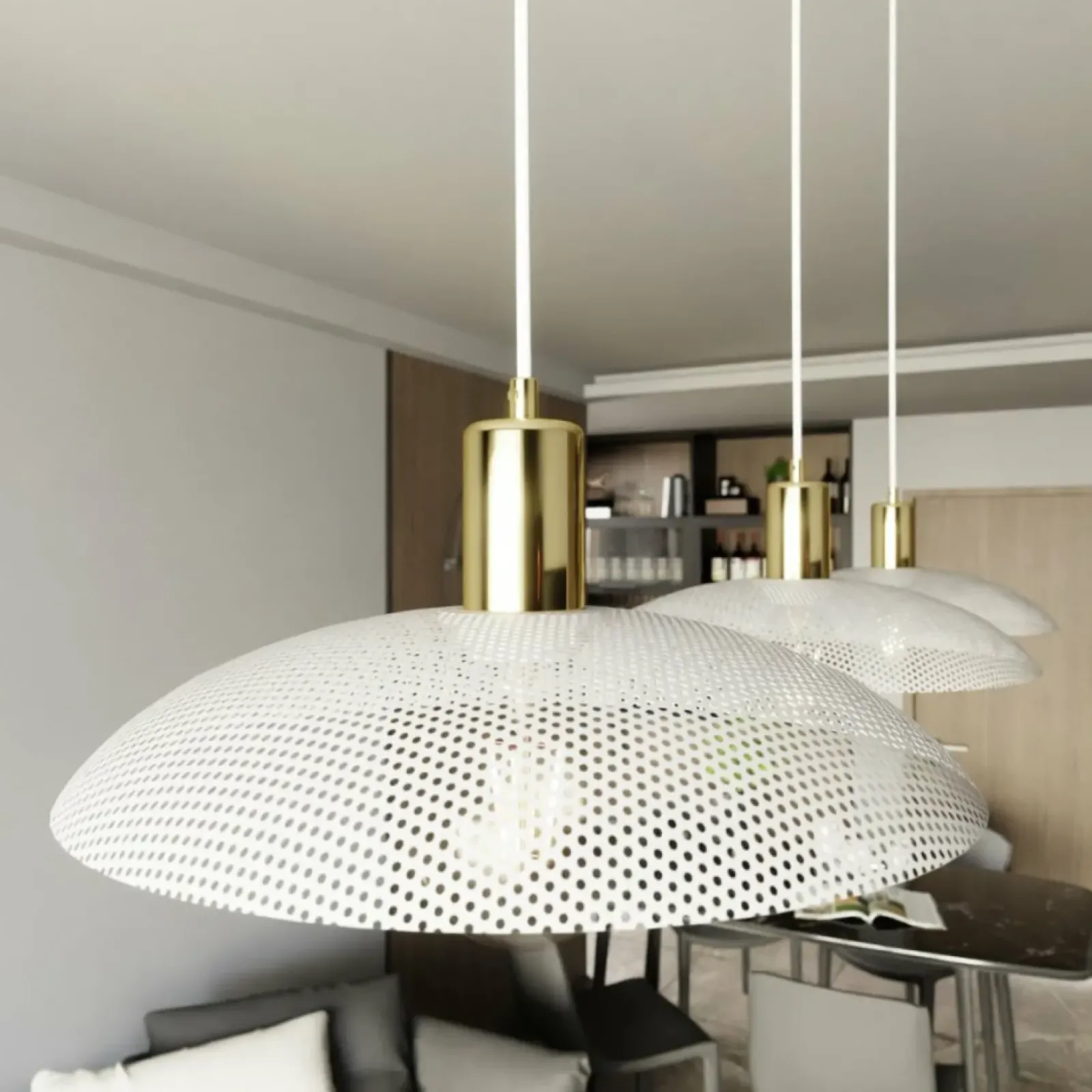 Sklep Kaja Industrialna, metalowa lampa wisząca 1321/3 SPIRIT | Kaja Oświetlenie biały Online
