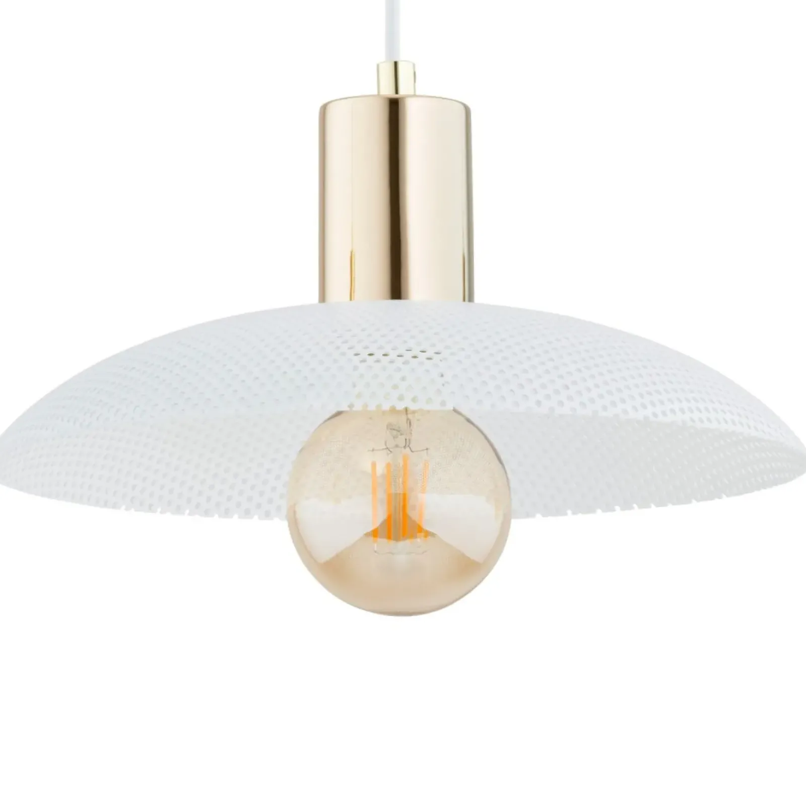 Sklep Kaja Industrialna, metalowa lampa wisząca 1321/3 SPIRIT | Kaja Oświetlenie biały Online