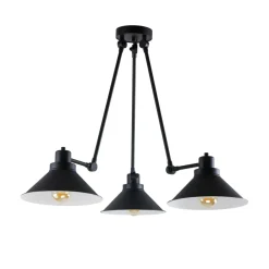 Sklep Kaja Industrialna, regulowana, czarna lampa sufitowa 9142 | Kaja czarny Shop