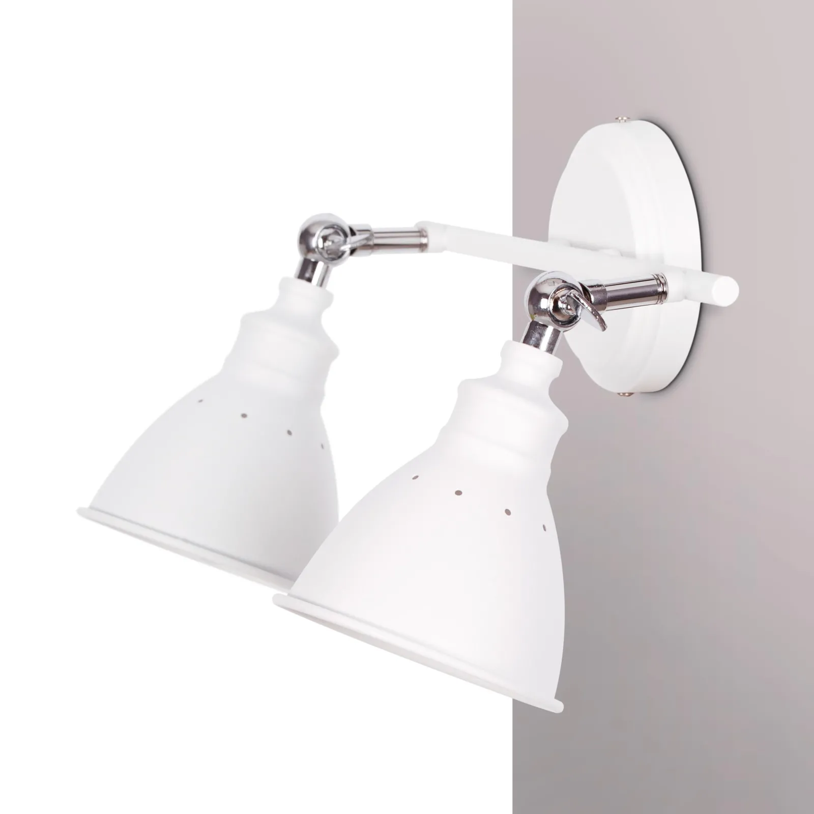 Sklep Kaja Industrialny kinkiet K-8005-2 WH WATSO WHITE | Kaja Oświetlenie* Reflektory Sufitowe Podłużne - Na Listwie