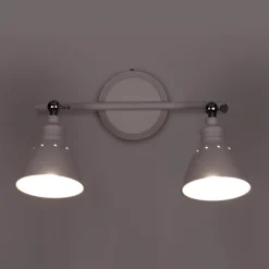 Sklep Kaja Industrialny kinkiet K-8005-2 WH WATSO WHITE | Kaja Oświetlenie* Reflektory Sufitowe Podłużne - Na Listwie