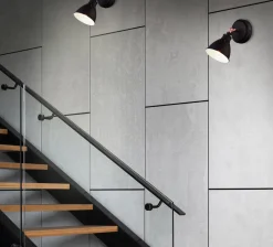 Sklep Kaja Industrialny reflektor ścienny K-8005W-1 BK WATSO BLACK | Kaja* Kinkiety Z Regulacją Ustawienia