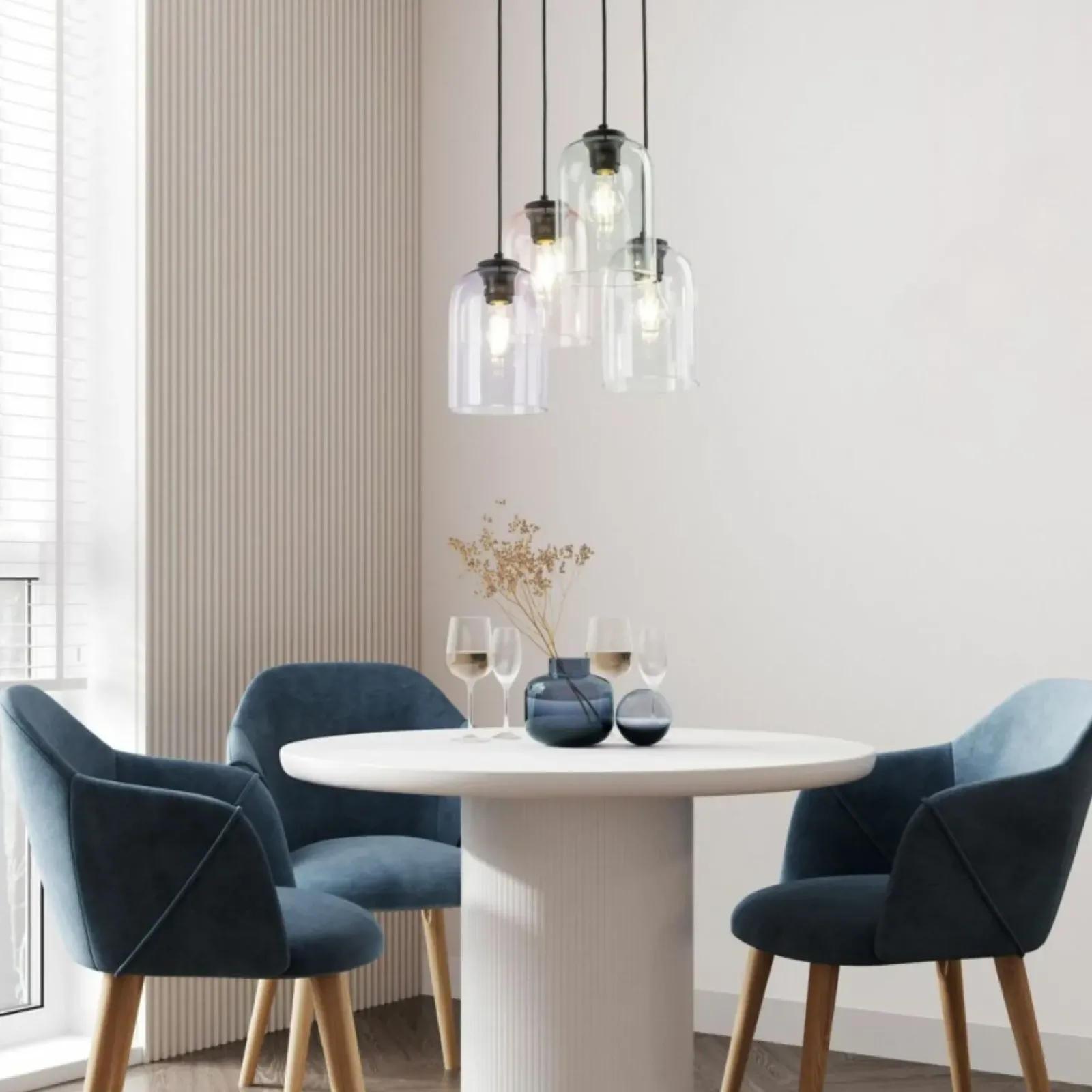 Sklep Kaja Kaskada kolorowych kloszy do salonu TK 10301 MOLLY | Kaja Oświetlenie Discount
