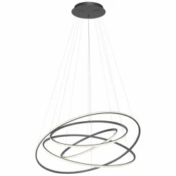 Sklep Kaja Kaskada ledowy obręczy, lampa na antresolę 2124-13 TESSARA | Kaja antracyt Fashion