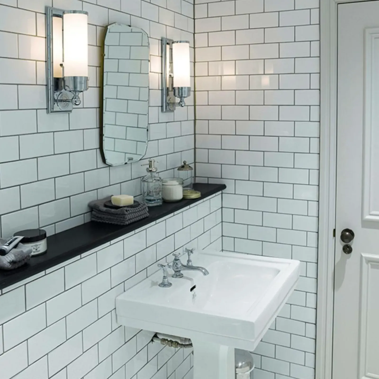 Sklep Kaja Kinkiet łazienkowy, polerowany chrom BATH-WS1 z serii WORCESTER* Kinkiety Tradycyjne