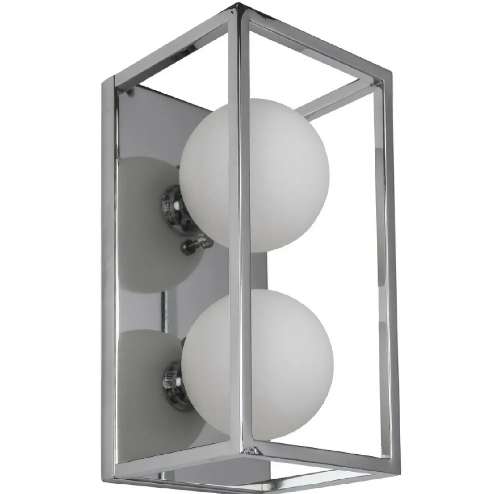 Sklep Kaja Kinkiet box z białymi kloszami MB-BR4367-W2 CH DAISY | Kaja chrom Online