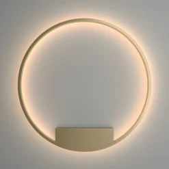 Sklep Kaja Kinkiet ścienny, kolor złoty, okrąg Ø80cm MOD058WL-L50BS3K z serii RIM* Lampy Led