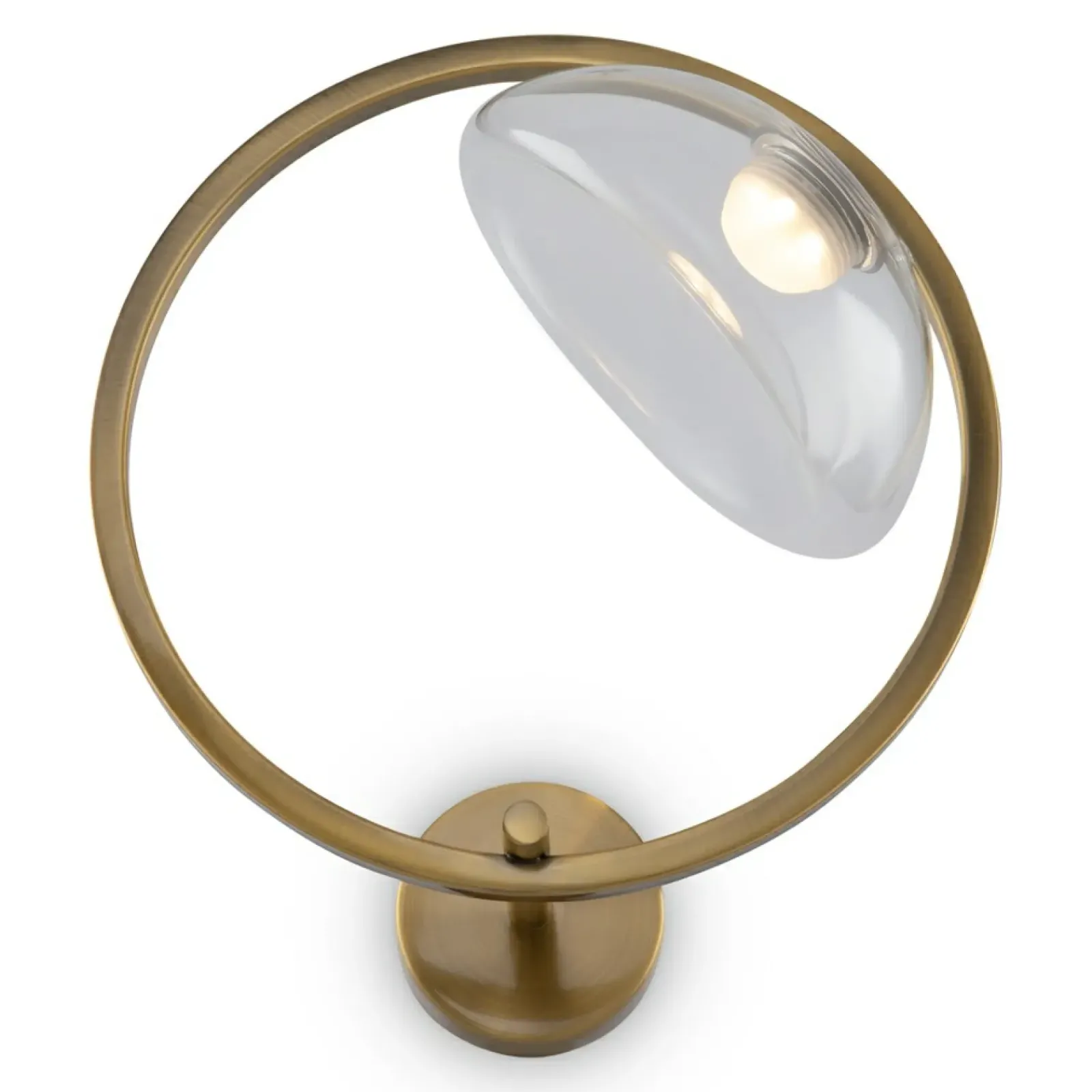 Sklep Kaja Kinkiet ścienny ledowy, złoty okrąg MOD327WL-L5BS3K1 LUNARE* Lampy Led