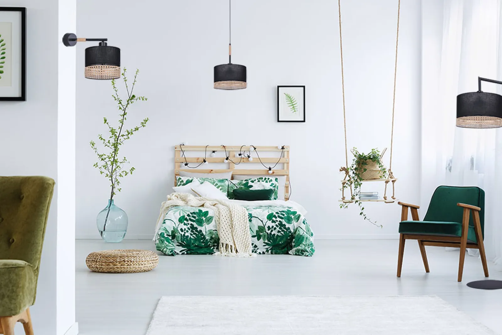 Sklep Kaja Kinkiet ścienny w stylu boho, z abażurem K-4368 | Kaja Oświetlenie* Kinkiety Z Abażurem