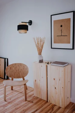 Sklep Kaja Kinkiet ścienny z podwójnym abażurem, w stylu boho K-5234 z serii GATO* Kinkiety Z Abażurem