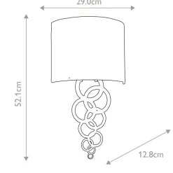 Sklep Kaja Kinkiet w kolorze kości słoniowej CURTIS-MEDIUM-PC z serii CURTIS* Kinkiety Tradycyjne