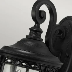 Sklep Kaja Kinkiet w nurcie klasycznym FE-EB2-M-BLK z serii ENGLISH BRIDLE* Kinkiety Ogrodowe