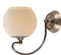 Sklep Kaja Kinkiet z kloszem w stylu retro glamour 21-69344 ORBIT | Kaja* Kinkiety Tradycyjne