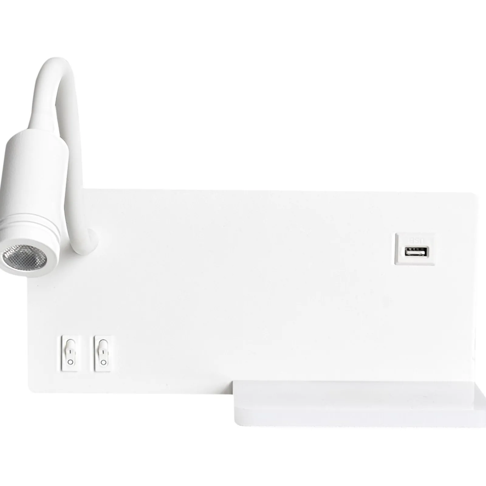 Sklep Kaja Kinkiet z półką i gniazdem USB, do sypialni ML6343 SHELF | Kaja* Lampy Led