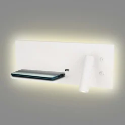 Sklep Kaja Kinkiet z USB i ładowarką indukcyjną MX W0291L SUPERIOR | Kaja* Lampy Led