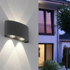 Sklep Kaja Kinkiet zewnętrzny LED w kolorze 9487-13 z serii CARLO | Kaja* Kinkiety Ogrodowe