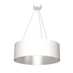 Sklep Kaja Klasyczna, biało-srebrna lampa wisząca MLP4482 ROBIN | Kaja biały Hot