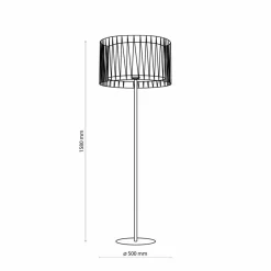 Sklep Kaja Klasyczna lampa podłogowa, styl rustykalny TK 5890 HARMONY | Kaja* Lampy Podłogowe Z Abażurem|Tradycyjne Lampy Podłogowe