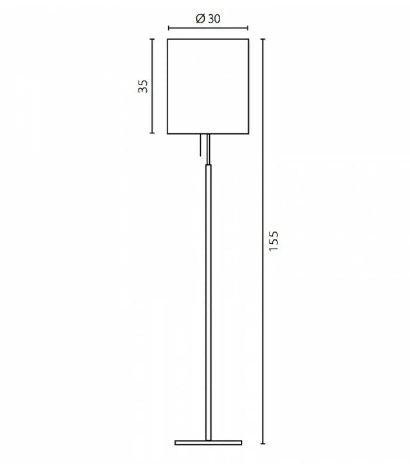 Sklep Kaja Klasyczna lampa stojąca ze smukłym abażurem 67833 ONDE | Kaja* Lampy Podłogowe Z Abażurem|Tradycyjne Lampy Podłogowe