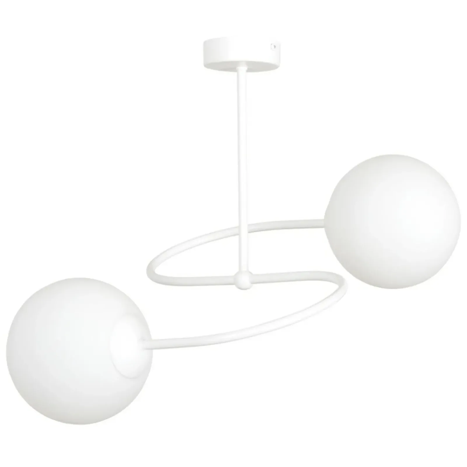 Sklep Kaja Klasyczna lampa sufitowa z kulistymi kloszami 734/2W | Kaja biały Clearance