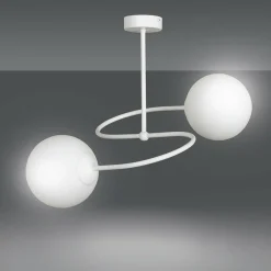 Sklep Kaja Klasyczna lampa sufitowa z kulistymi kloszami 734/2W | Kaja biały Clearance