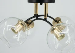 Sklep Kaja Klasyczna lampa sufitowa do salonu 8084/4 BL TR ELBA | Kaja Online