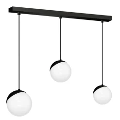 Sklep Kaja Klasyczna lampa wisząca, czarno-biała MLP7237 z serii SFERA | Kaja Oświetlenie Discount