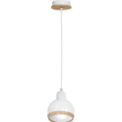 Sklep Kaja Klasyczna lampa wisząca w m kolorze MLP7043 z serii OVAL | Kaja Oświetlenie biały Discount