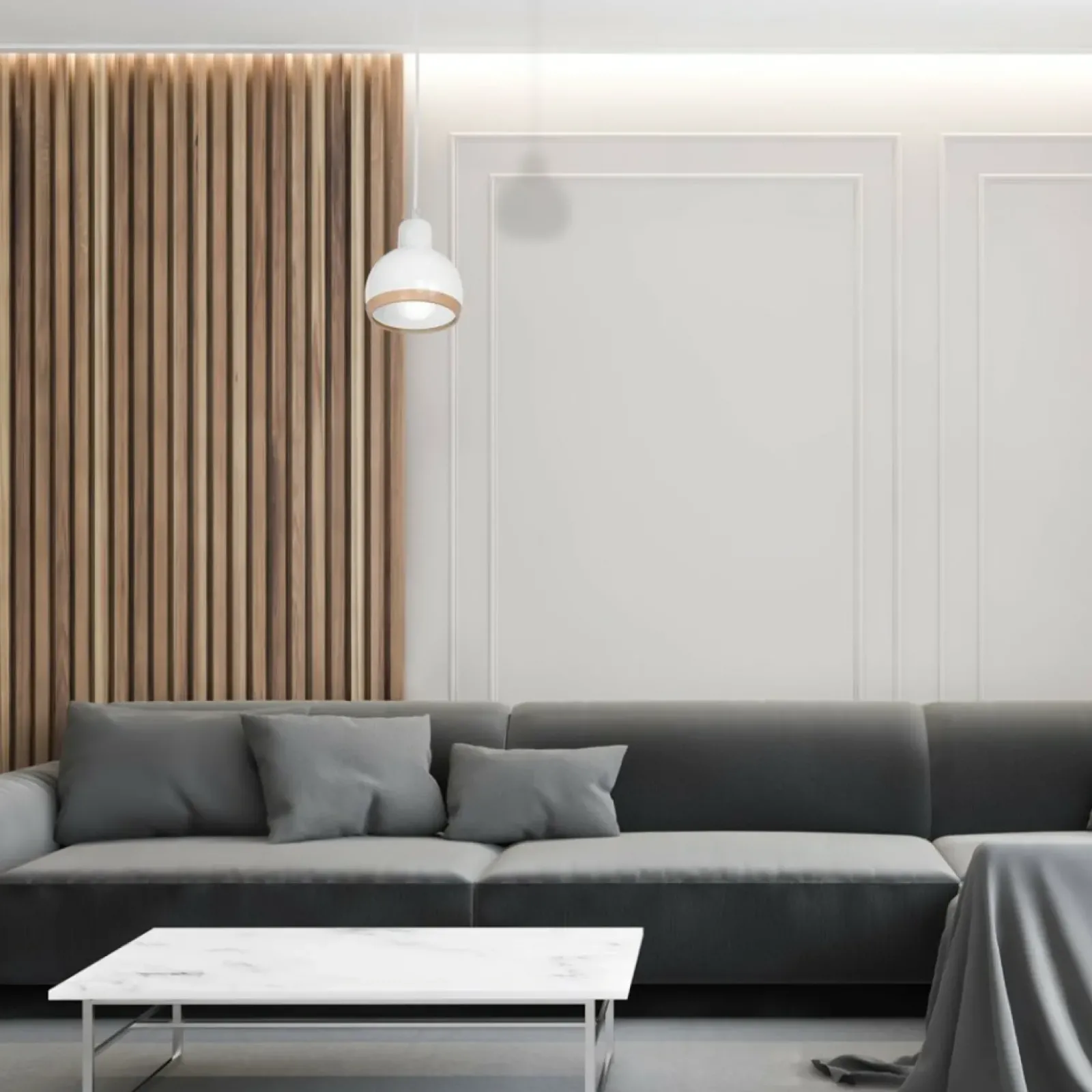 Sklep Kaja Klasyczna lampa wisząca w m kolorze MLP7043 z serii OVAL | Kaja Oświetlenie biały Discount