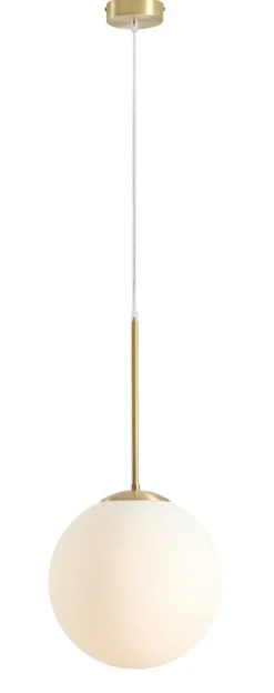 Sklep Kaja Klasyczna lampa wisząca z mlecznym kloszem 1087G40 z serii BOSSO Zadzwońporabattel.783200183(8-16)/mailsklep@kaja.com.pl Flash Sale
