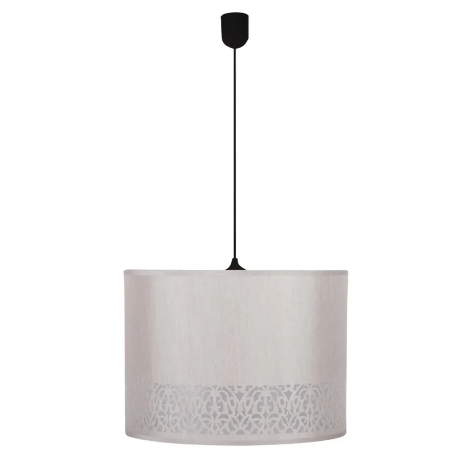 Sklep Kaja Klasyczna lampa wisząca z kremowym abażurem 31-23995 ARABESCA | Kaja Online