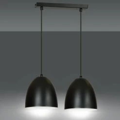 Sklep Kaja Klasyczna lampa wisząca z 2 czarnymi kloszami 391/2 | Kaja Oświetlenie Best Sale
