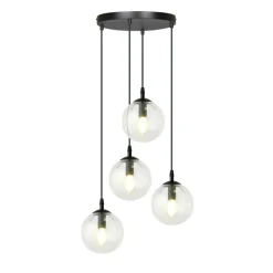 Sklep Kaja Klasyczna lampa wisząca z kulistymi kloszami 711/4PREM | Kaja Discount