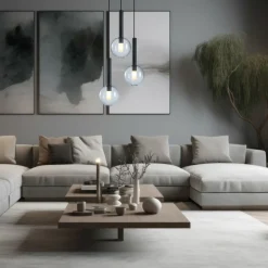 Sklep Kaja Klasyczna lampa wisząca z kulistymi kloszami ML0333 NIKO | Kaja Clearance