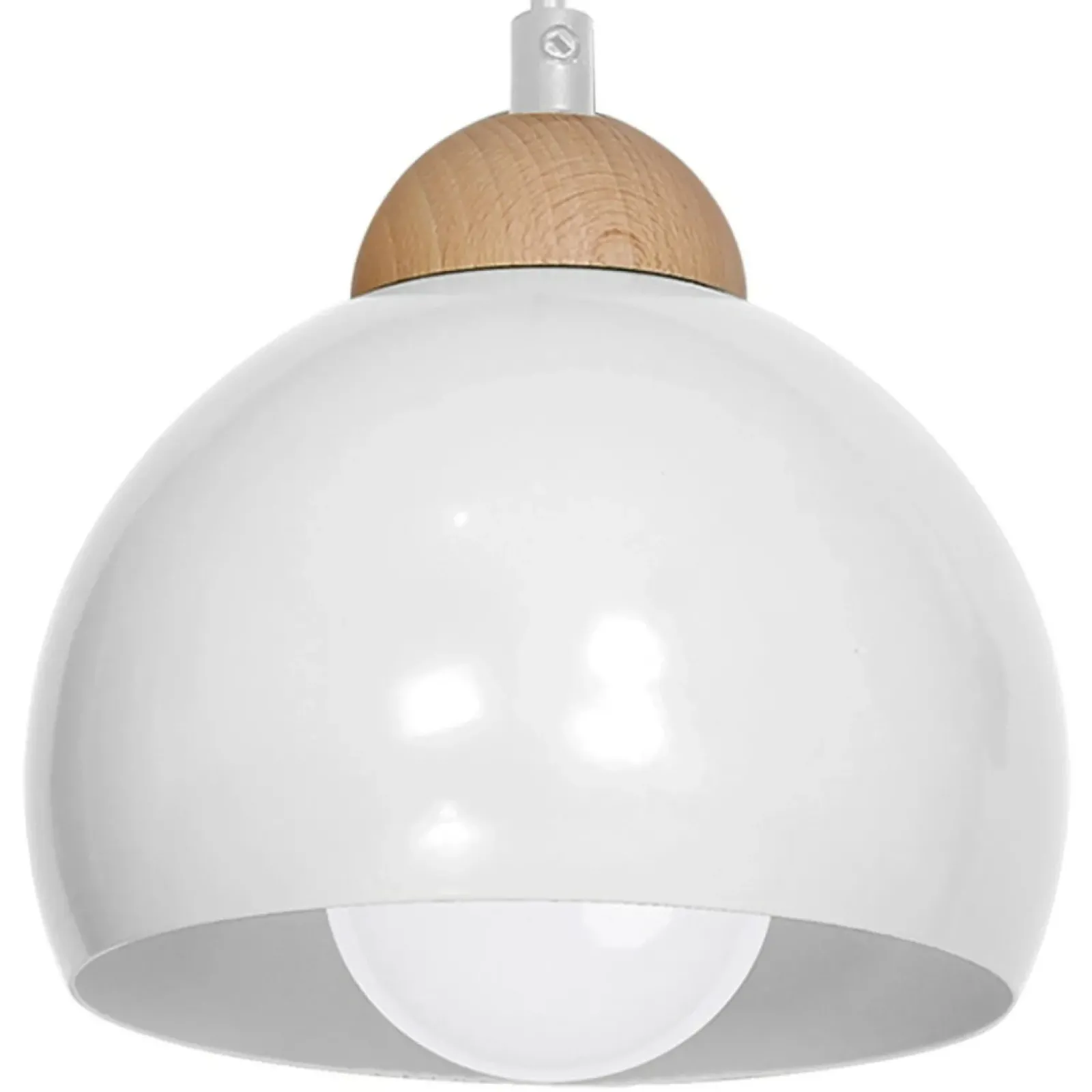 Sklep Kaja Klasyczna lampa wisząca z drewnianym elementem MLP6440 z serii DAMA | Kaja Oświe Online